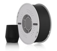 PLA Matte Filament Black pour Imprimante 3D 1.75mm Précision Dimensionnelle+/-0.02mm,High Speed&Low Warping Filament Compatible with Bambu Lab Imprimantes Tous les FDM-Bobine 1kg-Noir Charbon Mat