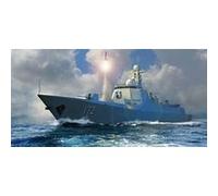 Maquette Bateau Pla Navy Type 052d Destroyer Trumpeter 06732 1/700ème Maquette C