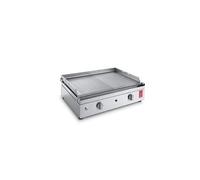 Pla.Net Plancha Gaz Inox 2 Brûleurs Plaque Rainurée 53x40 cm - CHEF 55 XLR - 0201137
