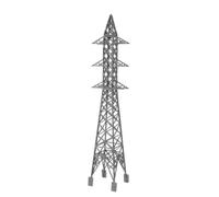 Pla Tour de Transmission Miniature 1: 150 pour Diorama Ferroviaire | Accessoire Décoratif Compact, Assemblage Facile, Haute Simulation, pour Maquettes, Sable et Projets Urbains