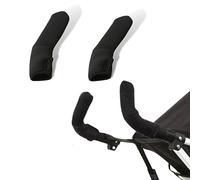 PLABBDPL 2 Pcs Bébé Poussette Housse de Protection de Canne Poignée Landau Accoudoir Universelle Élastique Antipoussière ProtecteurManches Protège-Mains de Maman (Noir)