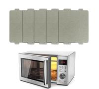 PLABBDPL 5 Pcs Plaque Mica Micro Ondes Universelle Pour Accessoires pour Micro-Ondes, Plaque à Micro-ondes Remplacement de Feuille de Plaque de mica de Four à Micro-Ondes Mica Feuille