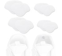 PLABBDPL 8 pcs de patchs de réparation de baskets Patch de talon adhésif Réparation de trou de basket Patch de talon Patch de trou de chaussure Convient à la plupart des types de chaussures, Blanc