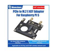 Placa Adaptadora PCIe para M.2 e KEY HAT+ 5 de Expansão Rede com Suporte USB/Bluetooth