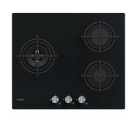 PLAQUE GAZ CANDY - VERRE - 3 FEUX - NOIR - CSG63B4PB