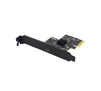 Placa de Expansão PCI-Express X2 para Type-e + Type-C USB3.2 GEN2 10Gbps ASM3142 Chip Adaptador PCI-e USB-C Desktop