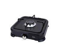 Placa de gas JATA JECG2721 negra 1 zona portátil tapa protectora fácil limpieza