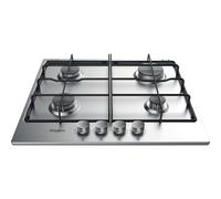 Whirlpool TGML 650 IX Acier inoxydable Intégré 58 cm Gaz 4 zone(s)
