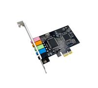 Placa de Integrada PCI-e 5.1 para Desktop, Jogos 3D, Música, Digital, Campo Estéreo 24 Bits com Suporte Reverberação Win7