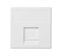 PLACA K45 V&D PLANA CON GUARDAPOLVO PARA 1 CONECTOR AMP®, BRAND REX®, SYSTIMAX® (AVAYA®), KRONE® O BELDENCDT® (Sustituye las ref. K63/..K64/../K67..)