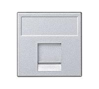 PLACA K45 V&D PLANA CON GUARDAPOLVO PARA 1 CONECTOR AMP®, BRAND REX®, SYSTIMAX® (AVAYA®), KRONE® O BELDENCDT® (Sustituye las ref. K63/..K64/../K67..)