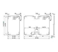 Placa montaje metalica /PLA1012
