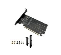 Placa NVME de 4 Discos Frente e Verso PCIeX16 para Adaptadora Disco RíGido SSD Dividida ExpansãO Array