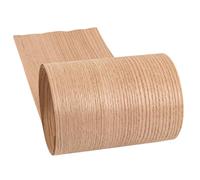 Placage chêne rouge naturel pour meubles, bricolage, maison et instrument de musique décoration - 0,5 mm d'épaisseur Taille : 2,5 x 0,17 m