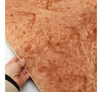 Placage de loupe naturelle for décoration de meubles de luxe, grain de bois exotique de noyer, taille: 58 x 250 cm (épaisseur: 0,25 mm).(Rosewood)