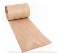 Placage en hêtre naturel de 0,5 mm d'épaisseur avec grain de bois pour la rénovation de meubles, les travaux manuels, l'aménagement intérieur de voiture et les surfaces de décoration Longueur : 2,5 m