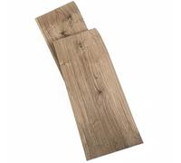 Placage en noyer naturel vintage de 0,5 mm d'épaisseur avec trous de branches et veinure pour revêtement de meubles, panneaux muraux, artisanat et surfaces de guitare - Longueur : 2,5 m - Largeur