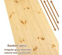 Placage en pin noueux naturel de style vintage, 58 x 250 cm, for décoration, rénovation, meubles, enceintes, projets de revêtement(Random splice)
