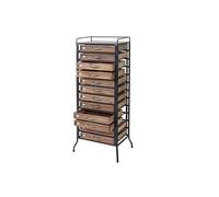Placard de pharmacien HWC-A43 style shabby 129x55x38cm