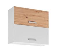 Placard haut de cuisine - DECONATION - Ava - Blanc - 80x72x30 cm - Certifié FSC®