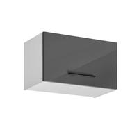 Placard haut de cuisine - DECONATION - Frida - Gris graphite - L 60 x H 35 x P 31 cm - Design fonctionnel