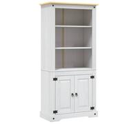 Placard Mexicain Pin 80 x 40 x 170 cm | Bois Massif, 3 Étagères Ouvertes, Armoire 2 Niveaux, Style Rustique, Pour Salon ou Entrée