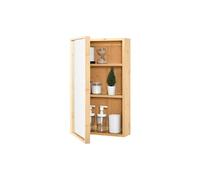 Placard mural Ikorfat pour salle de bain porte avec miroir 61 x 35 x 14 cm [en.casa]
