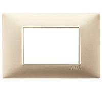 Vimar Plaque 3 modules Plana 14653.22 Champagne mat