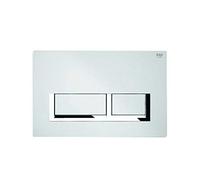 Placca di comando mod. rettangolare per cassetta rak ecofix cromo - matt cromo