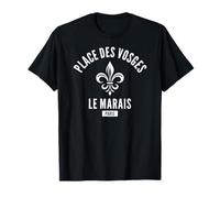 Place des Vosges Le Marais Paris Fleur de Lis T-Shirt