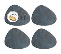 Place Mats for Dining Tables, Leather Dinner Placemat Table Plate Mat, 4-Piece Heat-Resistant and Easy-Clean Home Table Decor, Elegant Indoor Outdoor Farmhouse Restaurant Hotel Apartment Wedding Use