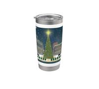 Place publique Franklin Tennessee de Noël Gobelet isotherme en acier inoxydable double paroi