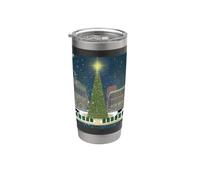 Place publique Franklin Tennessee de Noël Gobelet isotherme en acier inoxydable double paroi