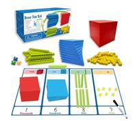 Place Value Base - Cubes D'apprentissage robustes, Selp D'enseignement En Mathématiques | Manipulations De Comptage Avec Code Couleur Avec Unité Organisée, Compétences Éducatives Pour Les