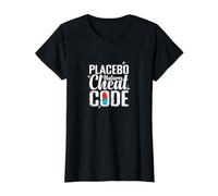Placebo Natures Cheat Code Dire Nature T-Shirt Graphique avec Valeur, Femme, Noir, S