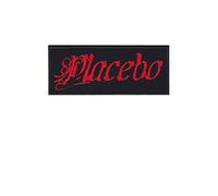 Placebo Red Black Écusson Patch en fer brodé sur accessoire