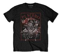 Placebo - T-Shirt # M Unisex Black # Astro Skeletons [Import]