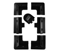 __placeholder_1__ Pour ABS, bateaux, dépendances, caravanes, installation solaire 20 W - 200 W, ensemble de panneaux de montage compatible sans perçage, noir, 350 x 20 x 10 mm