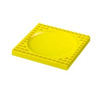 Placematix Children?S Flat Plate Yellow, Children Building Blocks, Children Tableware, Pm104001a