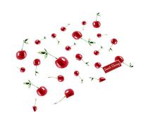 Placemats Halloween, sous Assiettes Rouge Lot de 6 Cerise Vinyle Polyester Dessous de Table 45x30cm