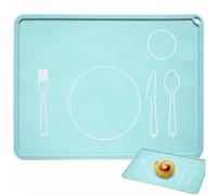 Placemats pour Enfants, Montessori Tout-Petit Se Déroule des Nattes De Table Non Glissantes Réutilisables, Tapis De Nourriture pour Bébés.