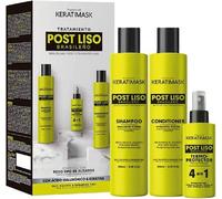 Placenta Life Keratimask Brazilian Straightening Post Kit Shampooing Conditioner Heat Protector