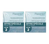 PLACENTOR VEGETAL Pain Surgras Dermatologique Lot de 2 Savon 2x220 g