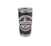 Placerville Californie USA Historic Gold Rush Mining Town Gobelet isotherme en acier inoxydable double paroi