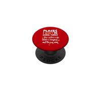 Places I Won't Be Going Today Extra Mile Above and Beyond PopSockets PopGrip Adhésif