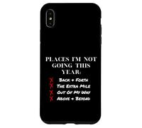 Places I'm Not Going This Year Boundaries Self Care Design Coque pour iPhone XS Max