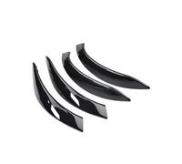PLACKE Poignée De Porte Intérieure De Remplacement, Couvercle Extérieur, Garniture De Remplacement Adaptée For BMW Série 3 4 F30 F31 F32 F33 F34 F35 F36, 51417275487 51417275488(Color:Black Outer Cove