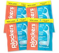 Plackers Twin-Line Lot de 4 médiators pour fil dentaire 150 fils