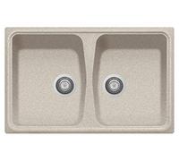 Plados SP0792 Évier de cuisine à quartz 2 lavabos Avoine