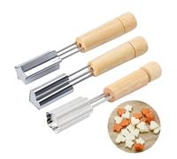 Plätzchen-Fruchtschneider - Lot de 3 pièces en acier inoxydable avec griffe, mini - Herz Stern Herz für Kekse, Sandwiches, Backen & Dekorative Speisen